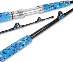 Trolling Rod Saltwater Offshore Heavy Big Game Fishing Pole Straight Bent Butt - £101.65 GBP+