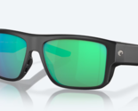 NEW Costa Del Mar Taxman Matte Black / Green Mirror POLARIZED Glass 580G - $172.25