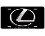 Lexus &quot;L&quot; Logo Inspired Art on Black FLAT Aluminum Novelty Car License T... - $16.19