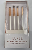 LUXIE ~ Flawless Eye Set ~ 4 eye makeup brushes in white, NIB - $277.24 MXN