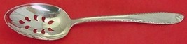 Southern Charm by Alvin Sterling Silver Serving Spoon Pcd 9-Hole Custom 8 1/2&quot; - £86.52 GBP