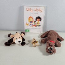 Dog Plush Lot Pound Puppy Dog and Dundee Pup, Milly Molly DVD, Pound Figure - $14.98