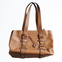 Brighton Collection Large Tan Latte Leather Shoulder Bag D244752 w Bag C... - $95.00