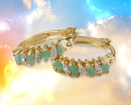  Haunted Free W $49 33X Earrings Beauty Luck Advantages Magick Emerald Cassia4 - $0.00