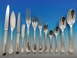 Rochambeau by Puiforcat France 950 Silver Flatware Set Service Dinner 159pc - £20,224.24 GBP