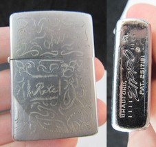 vintage ZIPPO lighter 1966 engraved personalized OHIO Rete WESTERN - £36.76 GBP