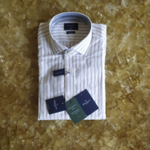 Hackett London Kent Classic Fit Striped Shirt Size L 1 Worldwide Shipping - £71.82 GBP