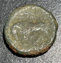 275-215 BC Grec Sicile Tyran De Syracuse Hieron II AE 4.36g Bull Butting Pièce - £23.35 GBP