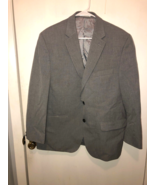 Chaps Gray Suit Jacket Sport Coat Mens 42S 2 Button EUC - £18.23 GBP