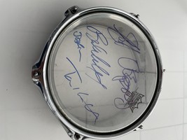 Aerosmith band signed drum head  - £314.54 GBP