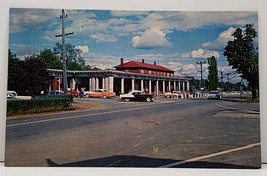 Chautauqua New York Entrance to Town Cool Old Cars 1950s Postcard H1 - £7.03 GBP