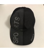 SPORTS Spellout Black &amp; Gray Adjustable Cap Hat - $8.90