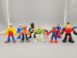 Imaginext Bundle of 10 Various Random Figures Power Rangers Marvel Etc.. - £17.35 GBP