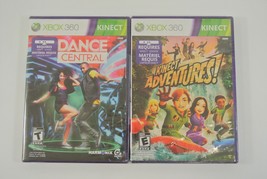 Xbox 360 Dance Central &amp; Kinect Adventures Lot of 2 Kinect Video Games SEALED - £15.21 GBP