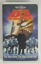 The Mighty Ducks D3 VHS Clamshell Disney Movie Starring Emilio Estevez 1997 - £3.92 GBP