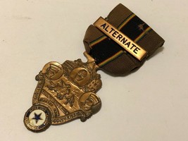 Antique 1930 American Legion Boston Ma National Convention Medal W Ribbon Alt - £23.70 GBP
