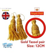 Gold Bullion Tassels pair&quot;12CM&quot; For Army Uniform&#39; church Vestments, Deco... - €13,06 EUR
