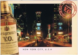 Seagrams New York Postcard Tour The World Advertising - $2.96