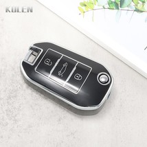 New TPU Car Flip Key Case Cover  For  208 308 408 508 2008 3008 4008 500... - £33.79 GBP