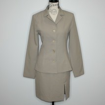 Garage Women&#39;s Beige Suit Blazer Jacket Skirt size 7 NWT - £19.65 GBP