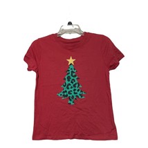 Mighty Fine Juniors Red Christmas Tree T Shirt Size Small New - £3.13 GBP