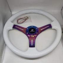 Brand New 350mm 14&#39; Universal JDM JK RACING Deep Dish ABS Racing Steering Wheel  - £58.92 GBP