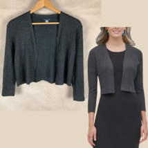 Tommy Hilfiger Women&#39;s Charcoal Gray Soft Cableknit Shrug Cardigan New Small - $15.40