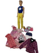 Mattel Barbie Clothes Lot of Clothes and Accessories With 1988 Ken Doll - $443.79 MXN