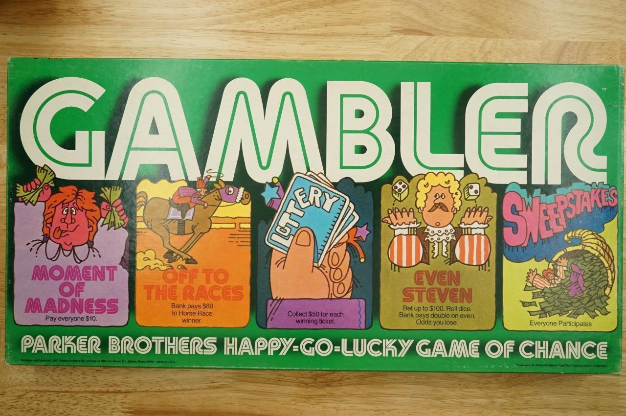 Vintage Parker Brothers Board Game No 49 GAMBLER Happy Go Lucky Game Of Chance - $34.64
