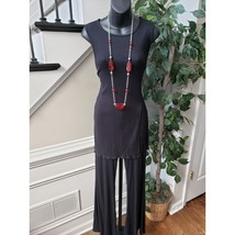Forever 21 2 Piece Top &amp; Pants Small Black Solid Sleeveless Round Neck P... - $39.60