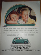 If You Have Little Folks Chevrolet Print Magazine Ad 1937 - $9.99