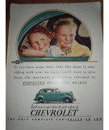 If You Have Little Folks Chevrolet Print Magazine Ad 1937 - €8,61 EUR