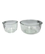 Vintage Set of 2 Glass Mixing Bowls with Pour Spout Oster Regency Kitche... - $29.97