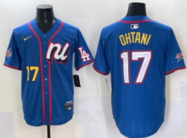 Men&#39;s All Stars 2025 Los Angeles Dodgers 17 Shohei Ohtani Baseball Js Blue - $1,257.00 MXN