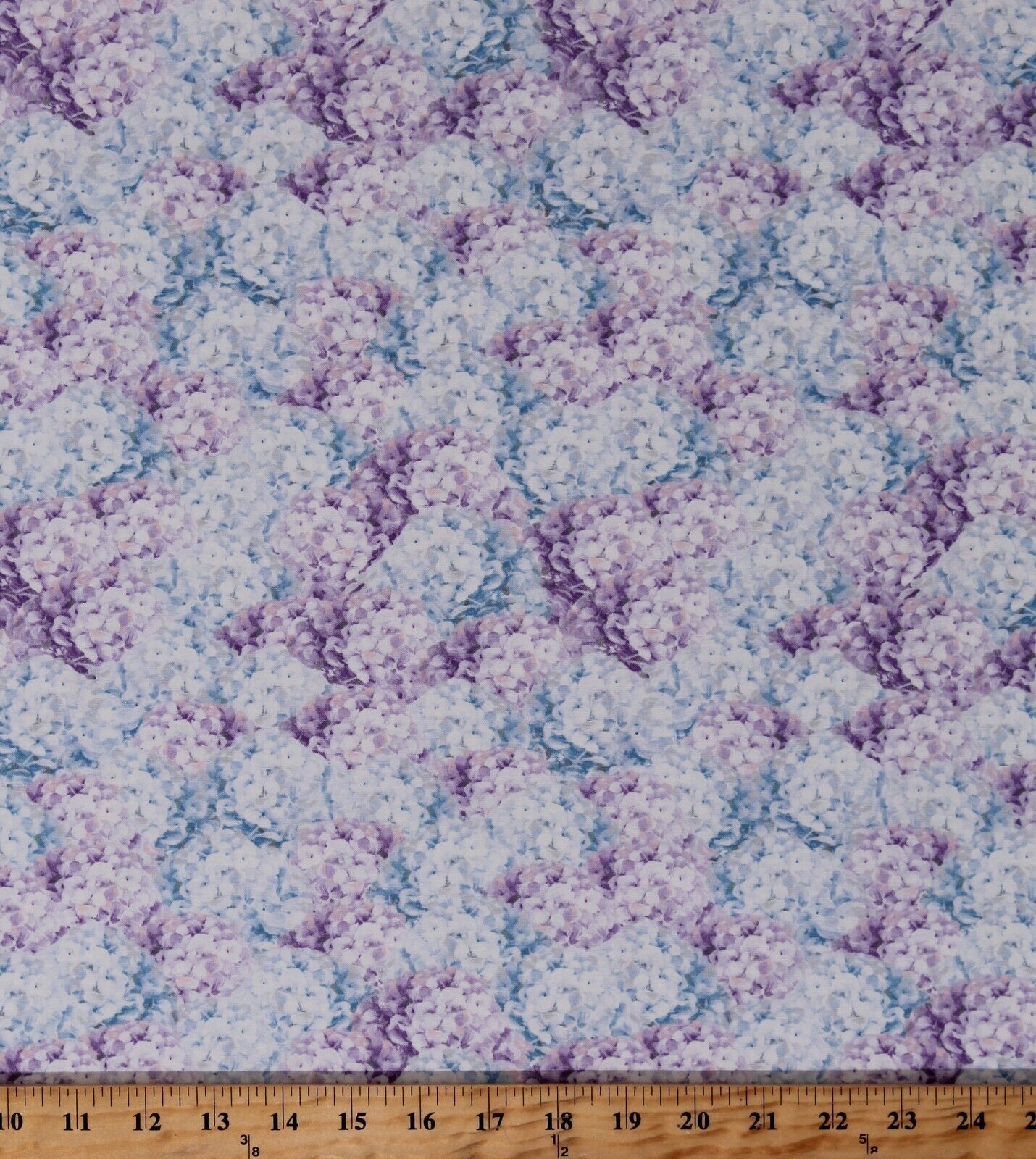 Cotton Hydrangeas Flowers Floral Garden Butterfly Haven Fabric Print BTY... - $11.95