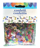 1oz Bag of Confetti Stars &amp; Party Hats Shiny Colorful  1/4&quot; - 1/2&quot; Birth... - £5.82 GBP