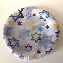 Punch Studio Paper Hanukkah Plates Dessert Star of David 1 package of 8 New - £3.90 GBP