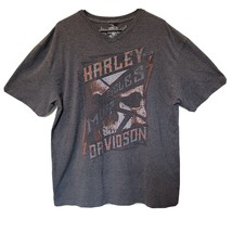 Harley Davidson Gray Cotton T Shirt Mens Size 2X Arkansas - $28.01