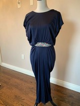 NWT SALONI Navy Blue Jersey Midi Dress SZ 10 - $316.80