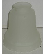 Vintage Frosted Embossed Pressed Glass Lamp Light Shade Part Refurbish - €7,73 EUR