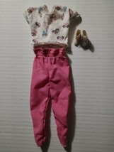 EUC Vintage Barbie Clothing lot 1980&#39;s Shirt,Pants &amp; SHOES - $18.69