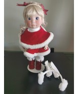 Lee Middleton Christmas Angel Collection 1992 LE Ice Skater Doll Signed - $52.57 CAD