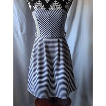 Ya Los Angeles Striped Strapless Mini Dress Lined Womens Blue White Size... - $362.29 MXN