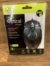~New~Wireless GEAR HEAD 3-Button OPTICAL Mouse Black with Built-in Wheel - $9.50