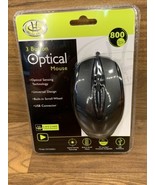 ~New~Wireless GEAR HEAD 3-Button OPTICAL Mouse Black with Built-in Wheel - $9.50