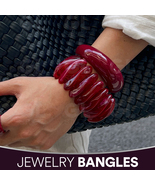 Resin Bangle, Resin Bracelet, Chunky Resin bracelet, Wide Bracelet - $14.57+