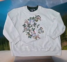 American Y.S. Vtg Christmas Birds Crewneck Sweatshirt Womans Size Medium... - $29.70