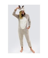 Plush Moose Animal One Piece Pajama Costume Med/Large - £23.84 GBP