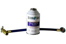 Enviro-Safe Stopleak for R1234YF 3 oz Can &amp; Brass Hose #3652 - £16.98 GBP