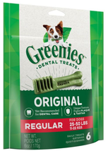 Greenies 10123470 Original Natural Dental Care Dog Treats, 6 oz., 6 ct. - $23.13